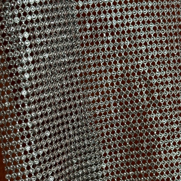 Silver Open Back Rhinestone Top - Picture 13 of 13